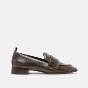 Dolce Vita NYGEL Loafers Dark Olive Leather, 8.5,  Narrow